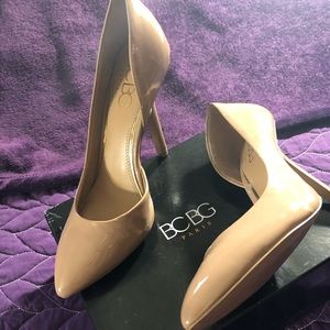 BCBG nude pumps